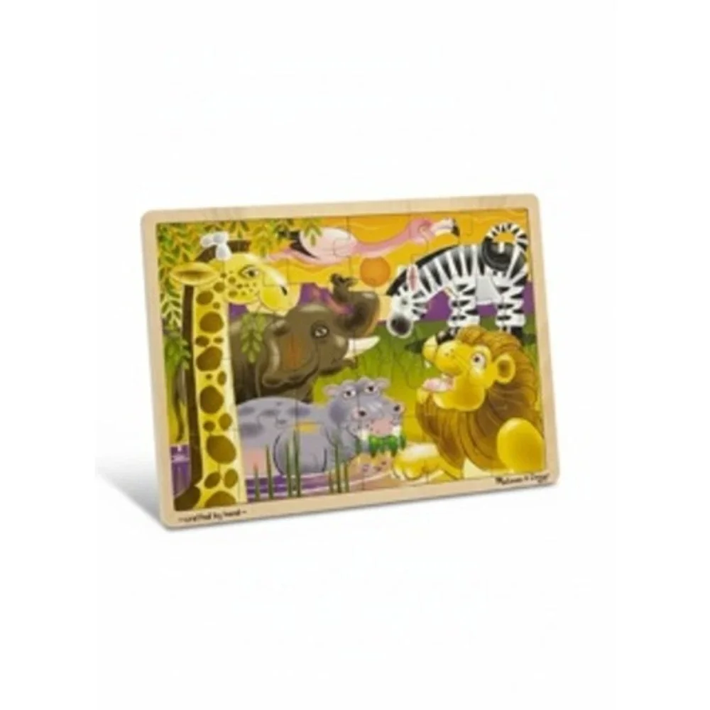 Melissa & Doug Fresh Start African Plains 24 Piece Wooden Jigsaw Puzzle 2937